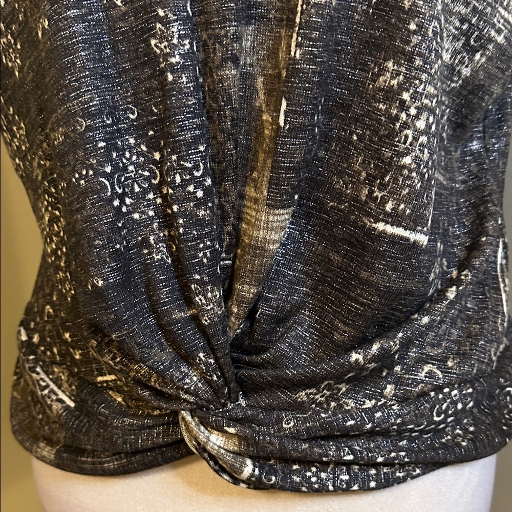 PerSeption Concept Patterned Runch Bottom Blouse - Picture 4 of 6